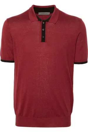 corneliani Polo à bords rayés