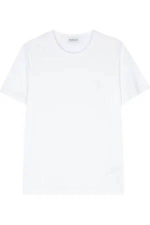 Dondup T-shirt en coton à logo brodé