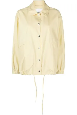 Jil Sander Veste boutonnée à logo imprimé
