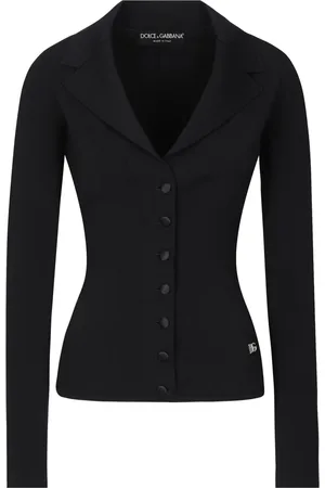 Dolce & Gabbana Veste boutonnée à logo DG