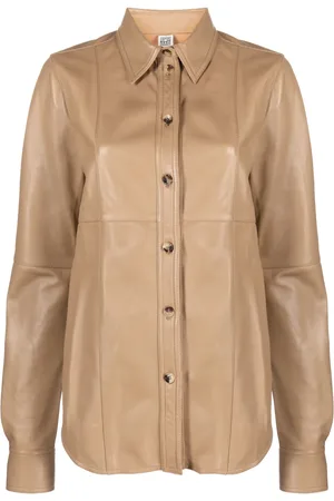 Totême Chemise Slim en cuir