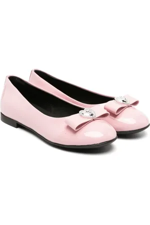 VERSACE Ballerines en cuir à détail de nœud