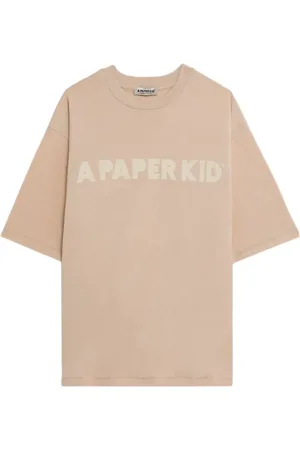 A PAPER KID T-shirt à logo imprimé