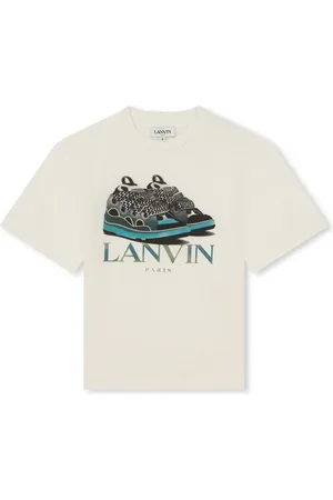 Lanvin T-shirt en coton à imprimé graphique