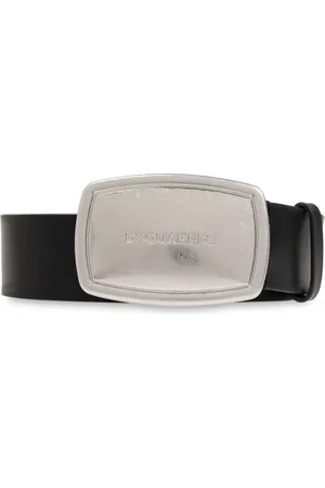 Dsquared2 Ceinture en cuir à logo gravé