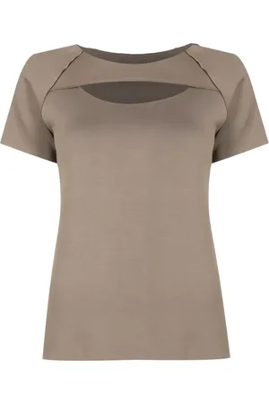 Uma Raquel Davidowicz T-shirt en coton à découpe