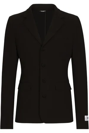 Dolce & Gabbana Blazer en coton mélangé à simple boutonnage