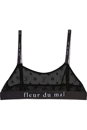 FLEUR DU MAL Brassière à logo brodé