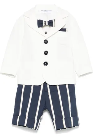 COLORICHIARI Ensemble chemise-short-blazer à rayures