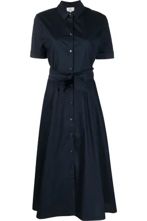 Woolrich Robe en popeline à taille nouée