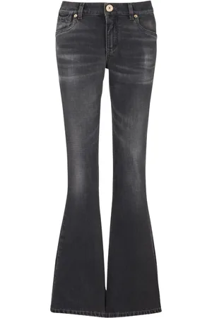 Balmain Jean évasé Western à taille basse