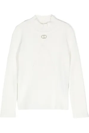 Twin-Set T-shirt nervuré à plaque logo