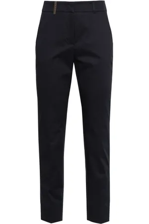 PESERICO SIGN Pantalon en coton à coupe slim
