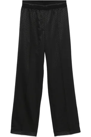 Helmut Lang Pantalon à logo en jacquard