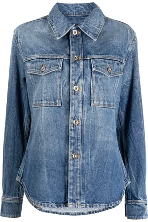 Paco rabanne Veste en jean à détails de zips