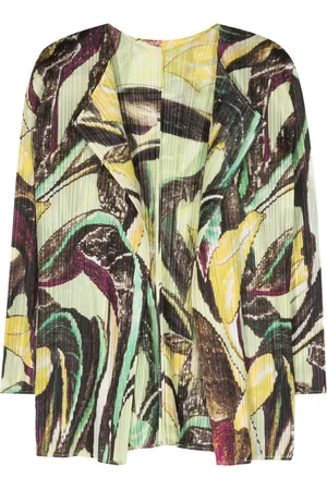 PLEATS PLEASE ISSEY MIYAKE Veste plissée à imprimé graphique