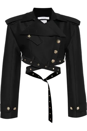 Rokh Veste courte à taille ceinturée