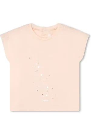 Chloé T-shirt en coton à logo brodé