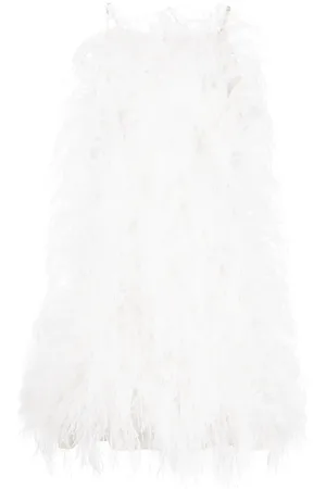 Cult Gaia Robe Shannon ornée de plumes