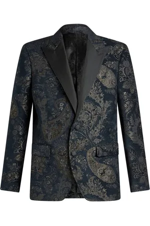 Etro Blazer en jacquard à revers pointus