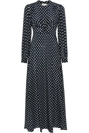 RIXO London Robe longue à pois