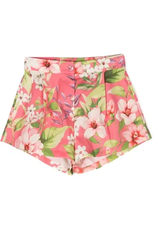Twin-Set Short taille-haute à fleurs
