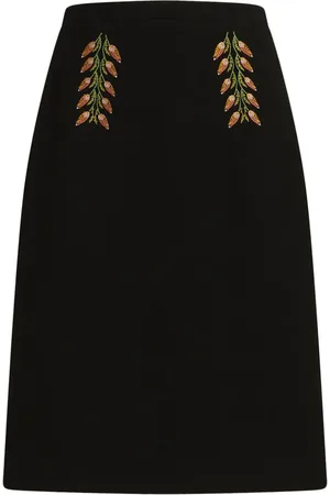 Etro Jupe crayon à fleurs brodées