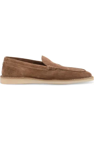 Dolce & Gabbana Mocassins en daim à plaque DG