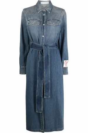Golden Goose Robe en jean à patch logo