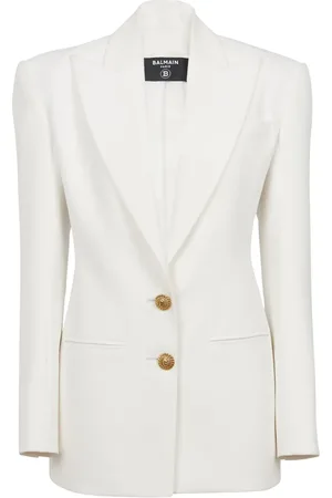 Balmain Blazer en crêpe 2-Button à simple boutonnage