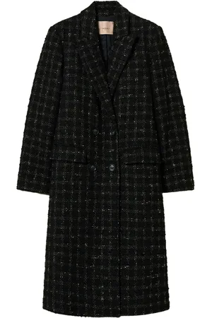 Twin-Set Manteau en tweed à carreaux