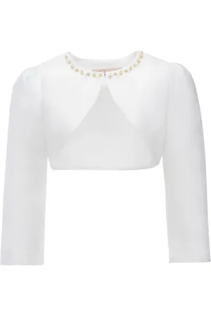 Tulleen Veste crop en satin