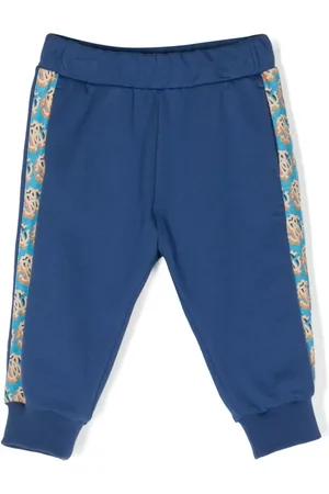 Roberto Cavalli Pantalon en coton à patch logo