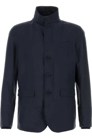 HERNO Blazer en laine à col montant