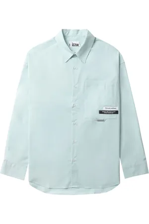 Izzue Chemise en coton à logo appliqué