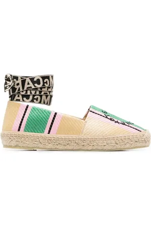 Stella McCartney Sandales brodées à semelle plate