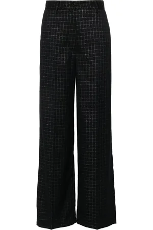 FORTE FORTE Pantalon ample à carreaux