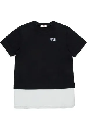 Nº21 T-shirt en coton à design colour block