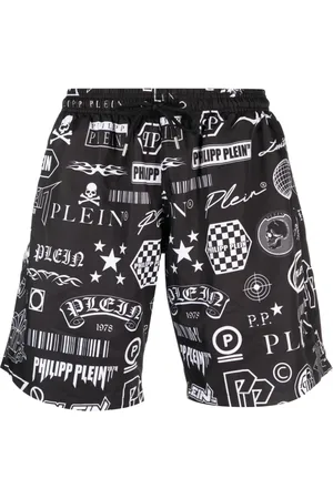 Philipp Plein Short de bain à logo imprimé