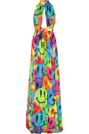 Philipp Plein Robe longue Smile en soie