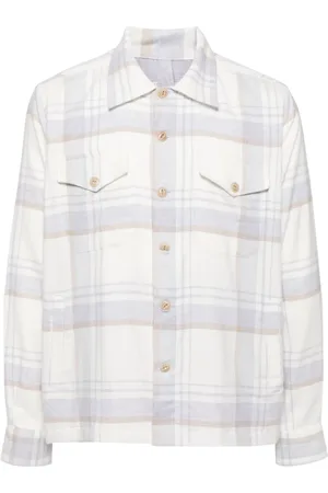 ELEVENTY Chemise en coton à carreaux
