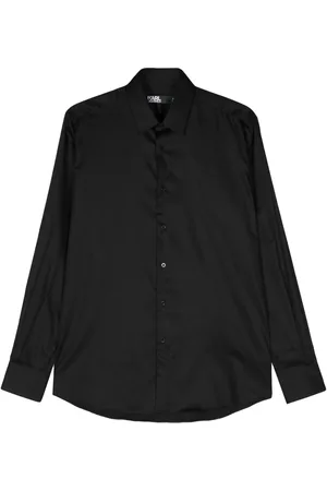 Karl Lagerfeld Chemise en popeline à col pointu