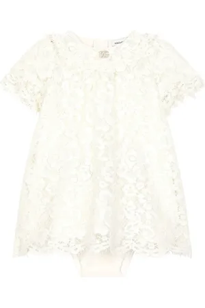 Dolce & Gabbana Robe en dentelle à logo