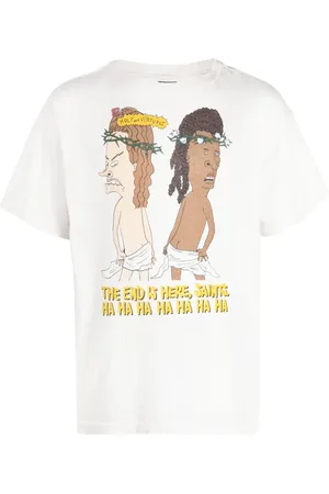SAINT MXXXXXX T-shirt en coton à imprimé graphique