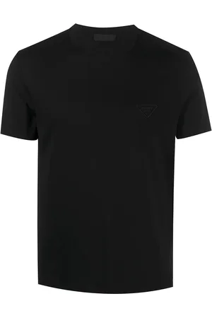 Prada T-shirt en coton à logo brodé