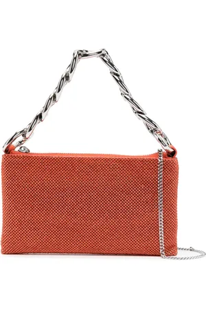 Patrizia Pepe Pochette Maxichain à strass