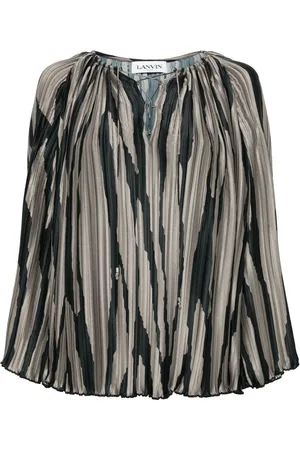 Lanvin Blouse en velours à imprimé abstrait
