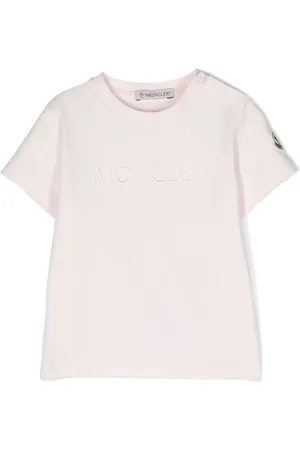 Moncler T-shirt en coton mélangé à logo brodé