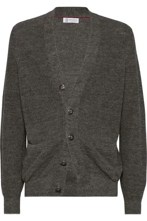 Brunello Cucinelli Cardigan à boutons embossés