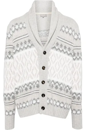 N.PEAL Cardigan à motif en jacquard